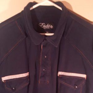 Eight 732 Polo short sleeve navy blue 4XL